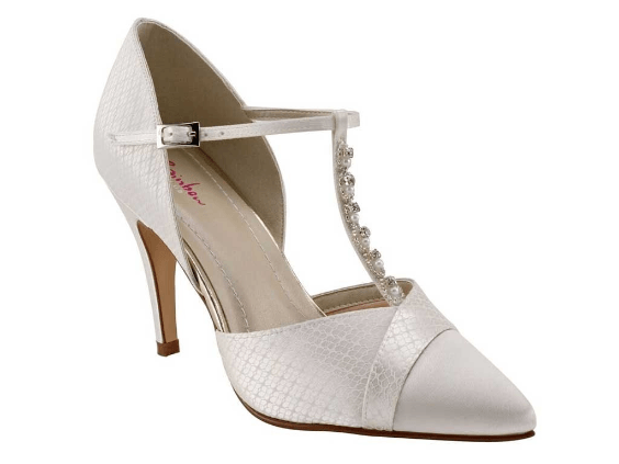 satin court shoes wedding